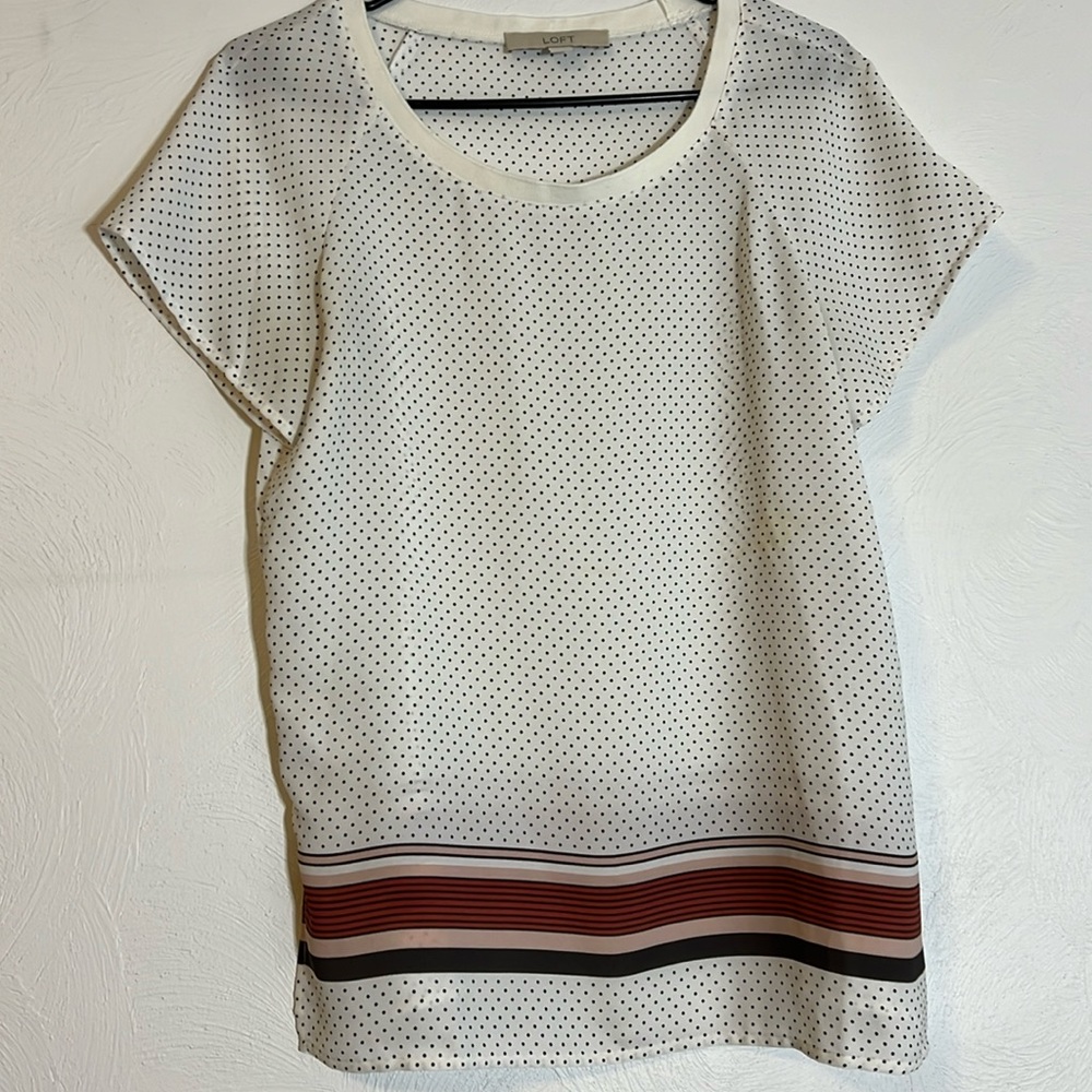 Loft short sleeve blouse